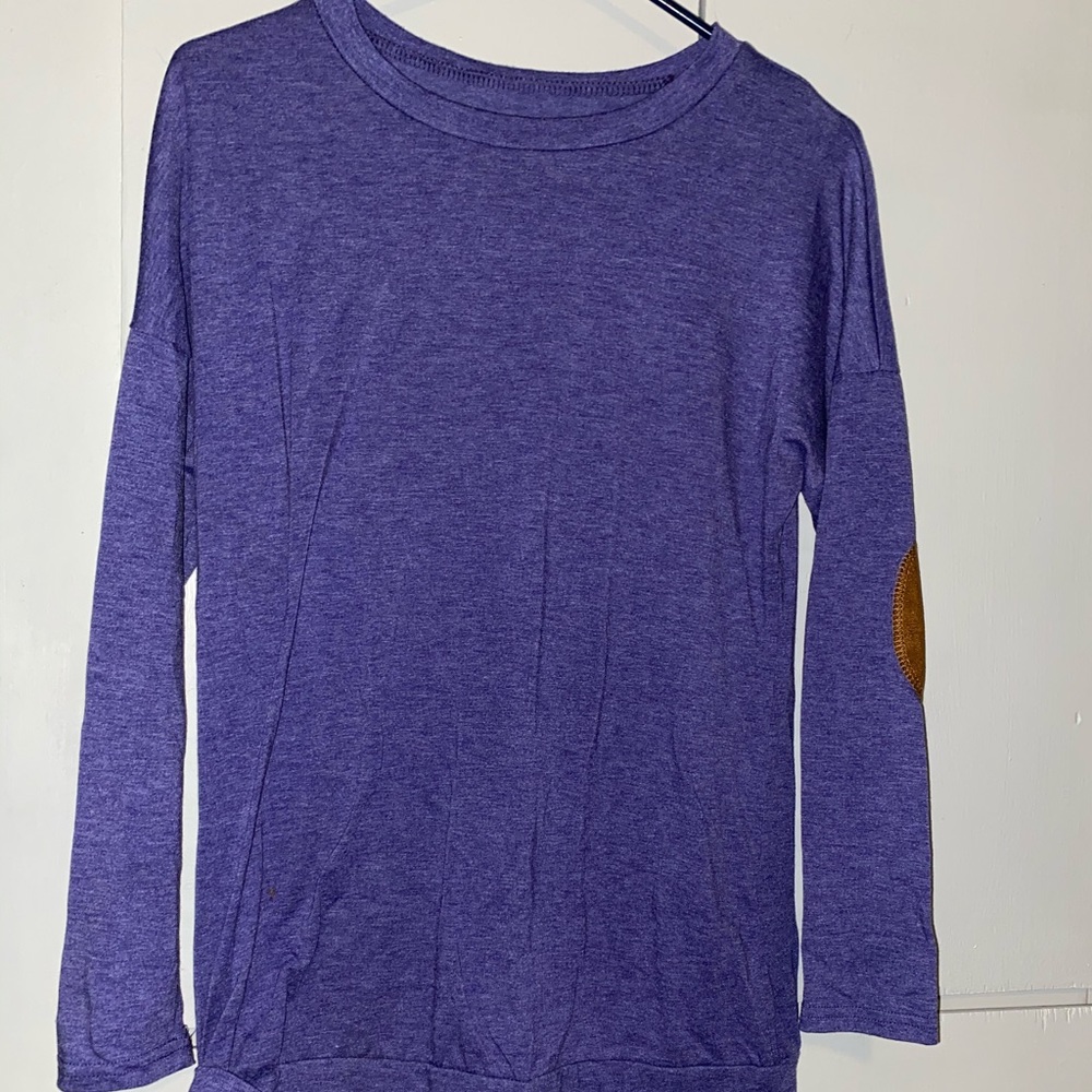 Long Sleeve Tee With Elbow Patch